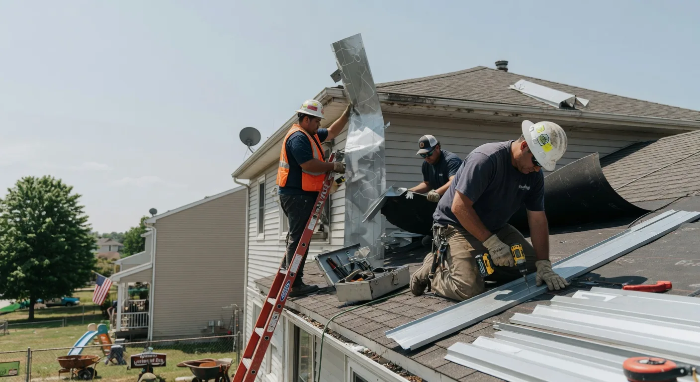 Storm Damage Metal Roof Repair in Chippewa Lake, OH
